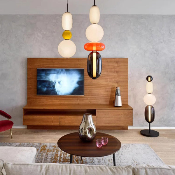 Nordic bedroom bedside glass chandelier