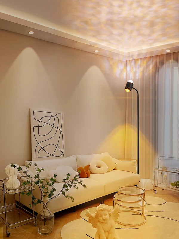Creative double-headed water ripple atmosphere floor lamp