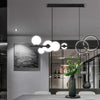 Long Magic Bean Glass Dining Chandelier