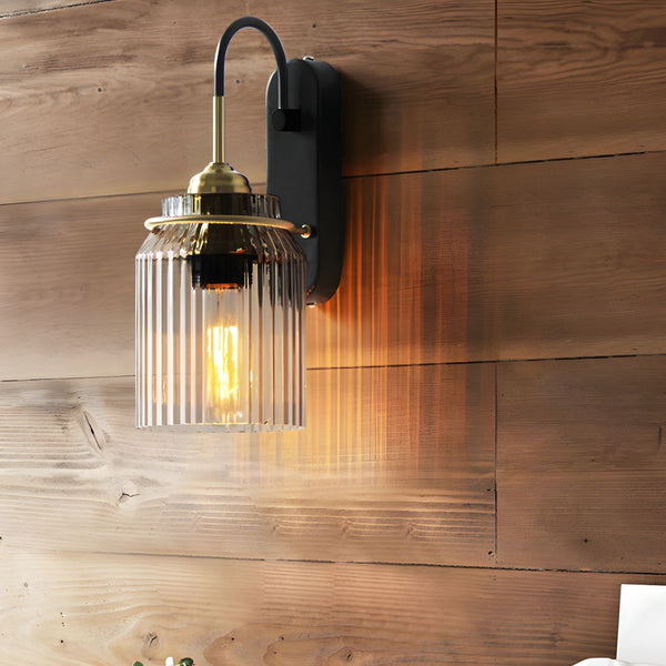 Vintage Funnel Glass Wall Light