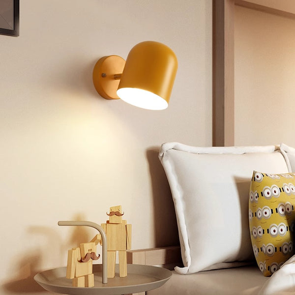 Nordic creative macaron living room bedroom LED wall lamp