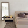Round glass cloud stone bedside table lamp