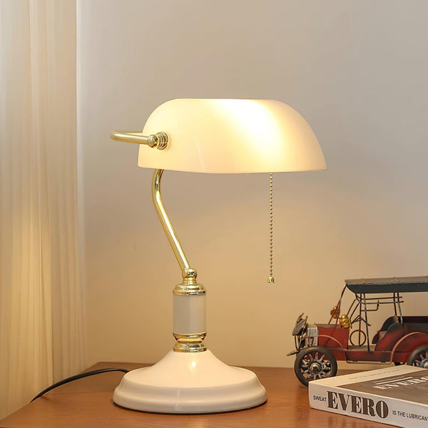 Vintage Glass Desk Reading table lamp