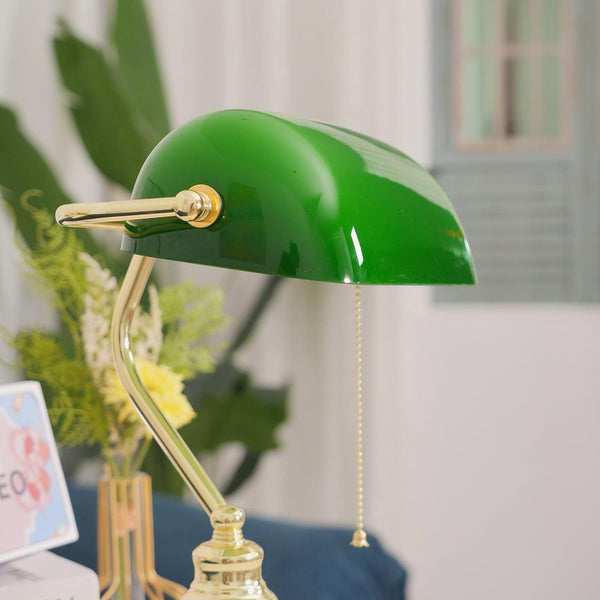 Vintage Glass Desk Reading table lamp