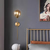 Nordic glass ball bedside corridor wall lamp