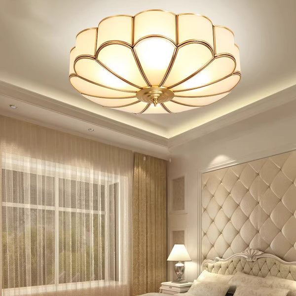 American all-copper LED ceiling light