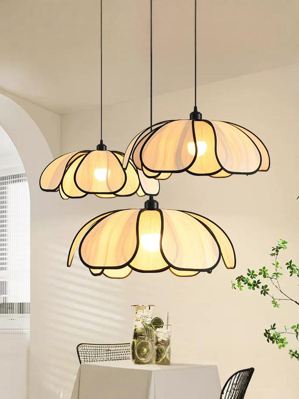 Vintage French Petal Chandelier