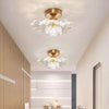 French retro petal corridor balcony ceiling lamp