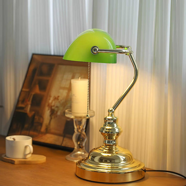 Vintage Glass Desk Reading table lamp