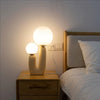Nordic creative double head ball table lamp