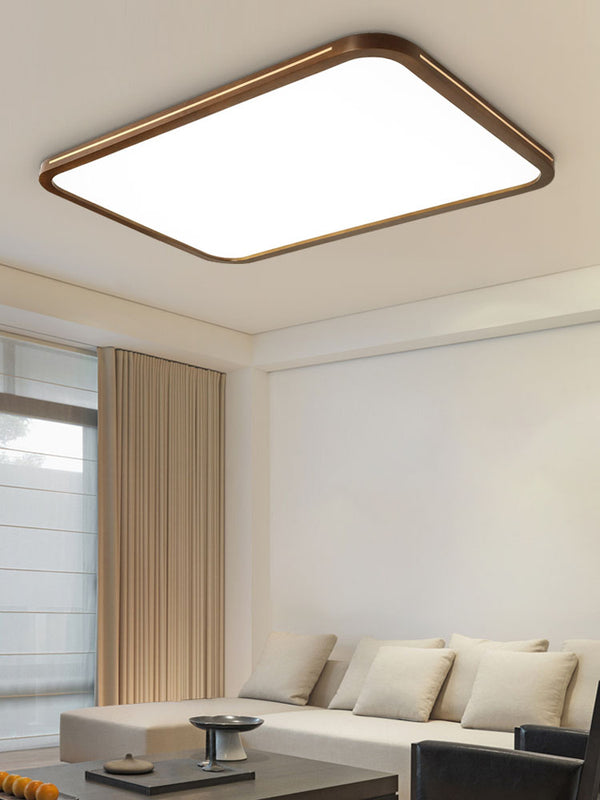 LED-Deckenleuchte aus Walnussholz