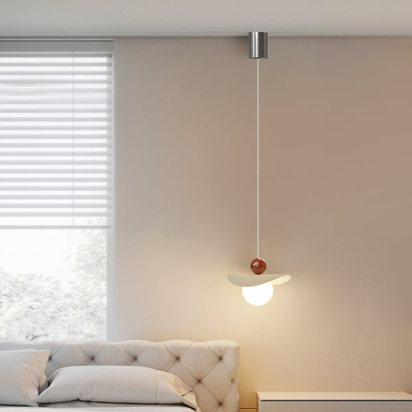 Petit lustre de chevet de chambre de style crème