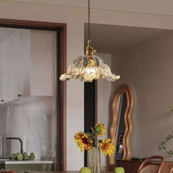 French flower glass chandelier