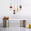 Nordic bedroom bedside glass chandelier