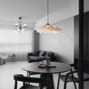 French fabric restaurant chandelier