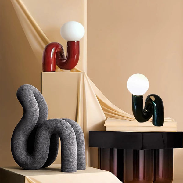 Creative personality glass table lamp