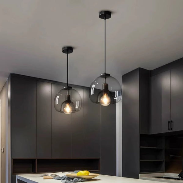 Simple personality glass restaurant chandelier