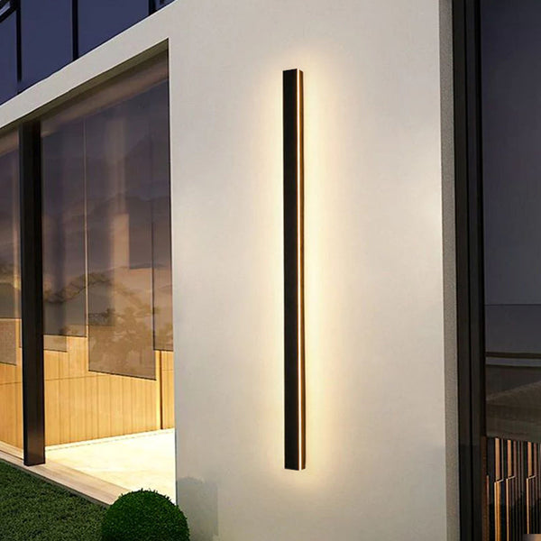 Black strip LED courtyard aisle wall light