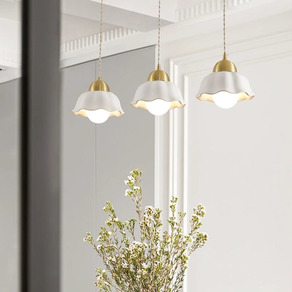 Cream Style Ceramic Bedroom Dining Room Pendant light