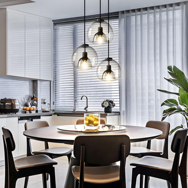 Simple personality glass restaurant chandelier