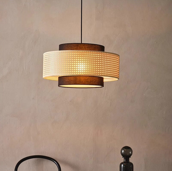 Medieval style rattan restaurant chandelier