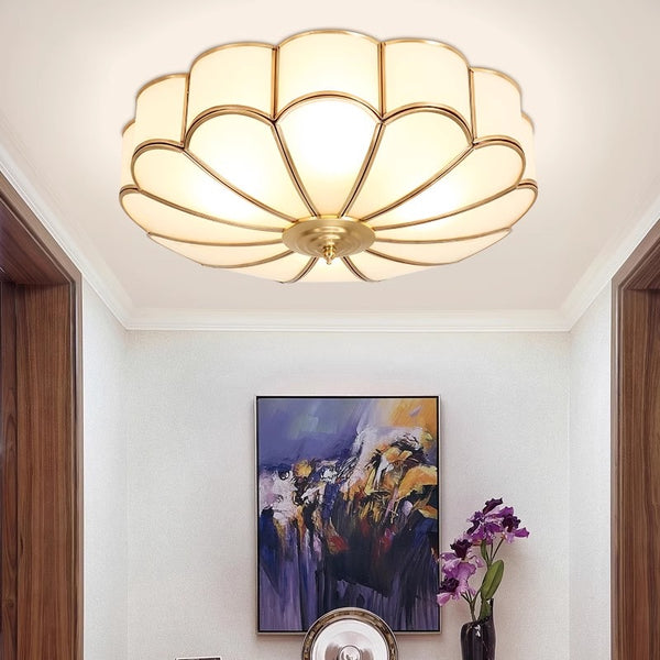 American all-copper LED ceiling light