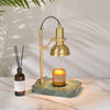 Brass Marble Melted Wax Table Lamp