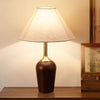 Lampe de table d'étude de chambre à coucher rétro en bois massif entièrement en cuivre
