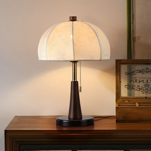 Chinese retro solid wood table lamp