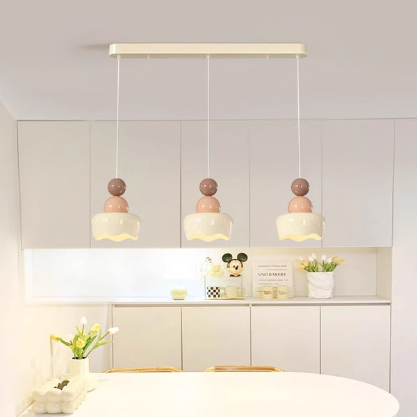 French cream style bedside small chandelier