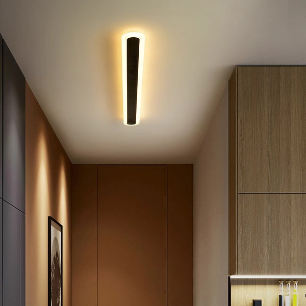 Minimalist long strip LED wall light