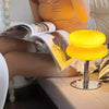 Medieval vintage glass table lamp