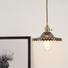 Lustre en verre vert frais