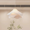 French cream style fabric restaurant chandelier