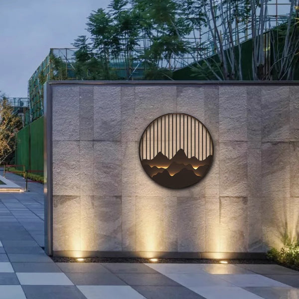 Applique murale d'extérieur à LED pour peinture de paysage