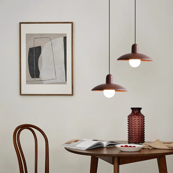 Japanese retro log style restaurant chandelier