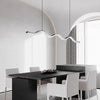 Creative minimalist wave restaurant chandelier