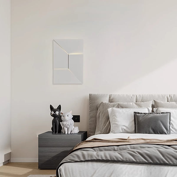 Creative art rhombus background wall light