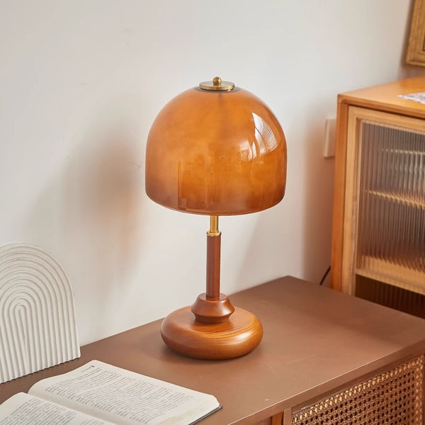 Retro Glass Study Bedroom Bedside Table Lamp