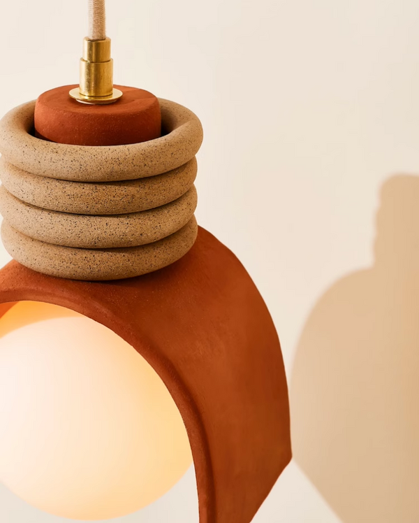 Wabi-sabi bedroom bedside chandelier