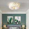 Cream style feather bedroom ceiling lamp