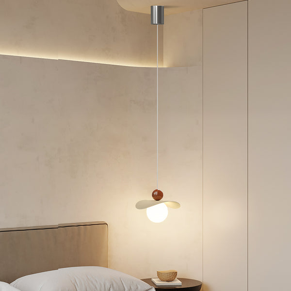 Petit lustre de chevet de chambre de style crème