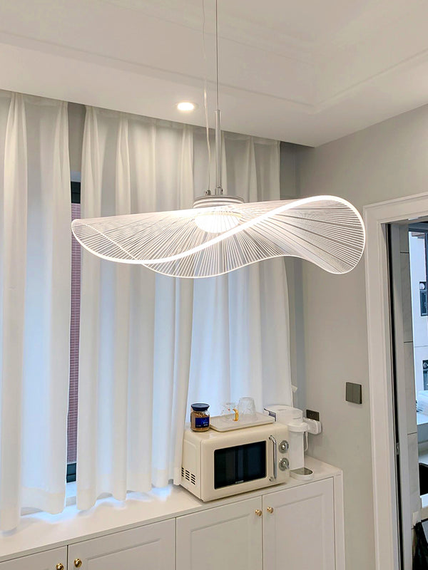 Designer personalisierte kreative Lotusblatt Strohhut Kronleuchter