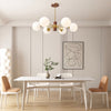 Medieval style full copper walnut living room chandelier