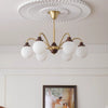 Retro cream style magic bean living room chandelier