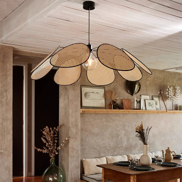 Japanese creative rattan chandelier