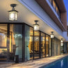 Chinese style outdoor waterproof villa corridor pavilion courtyard ceiling lamp