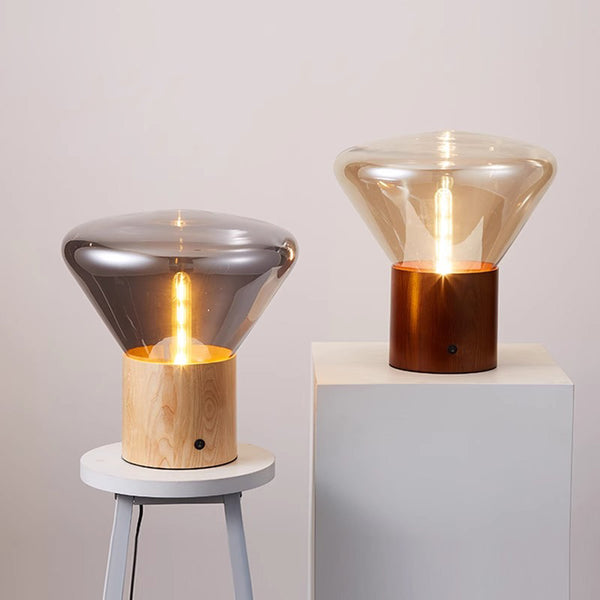 Japanese style personalized glass desk lamp