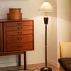 Retro solid wood living room bedroom floor lamp