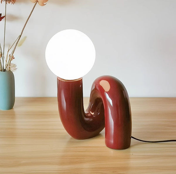 Creative personality glass table lamp
